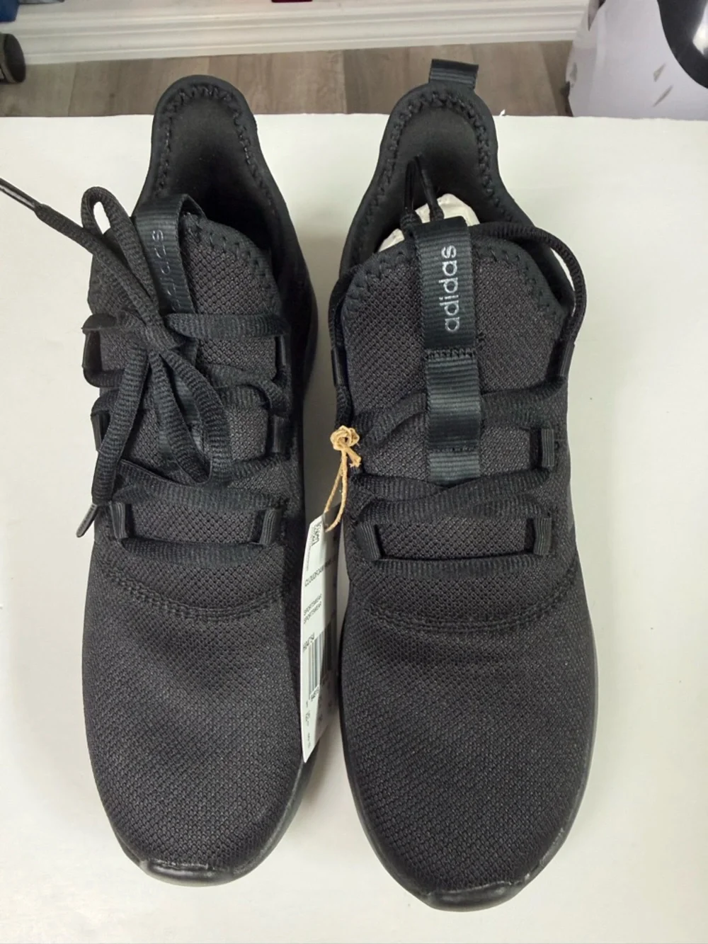 NWT Women’s Adidas Black Cloudfoam Pure 2.0 Sneakers Size 8 - Picture 1 of 7